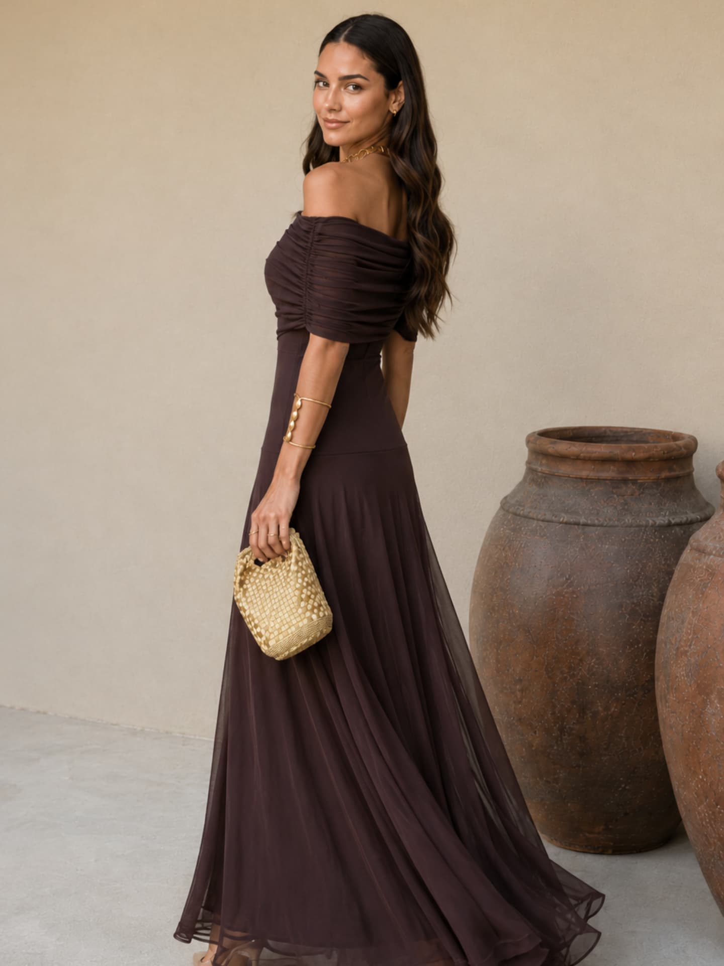 Abito Toledo in marrone
