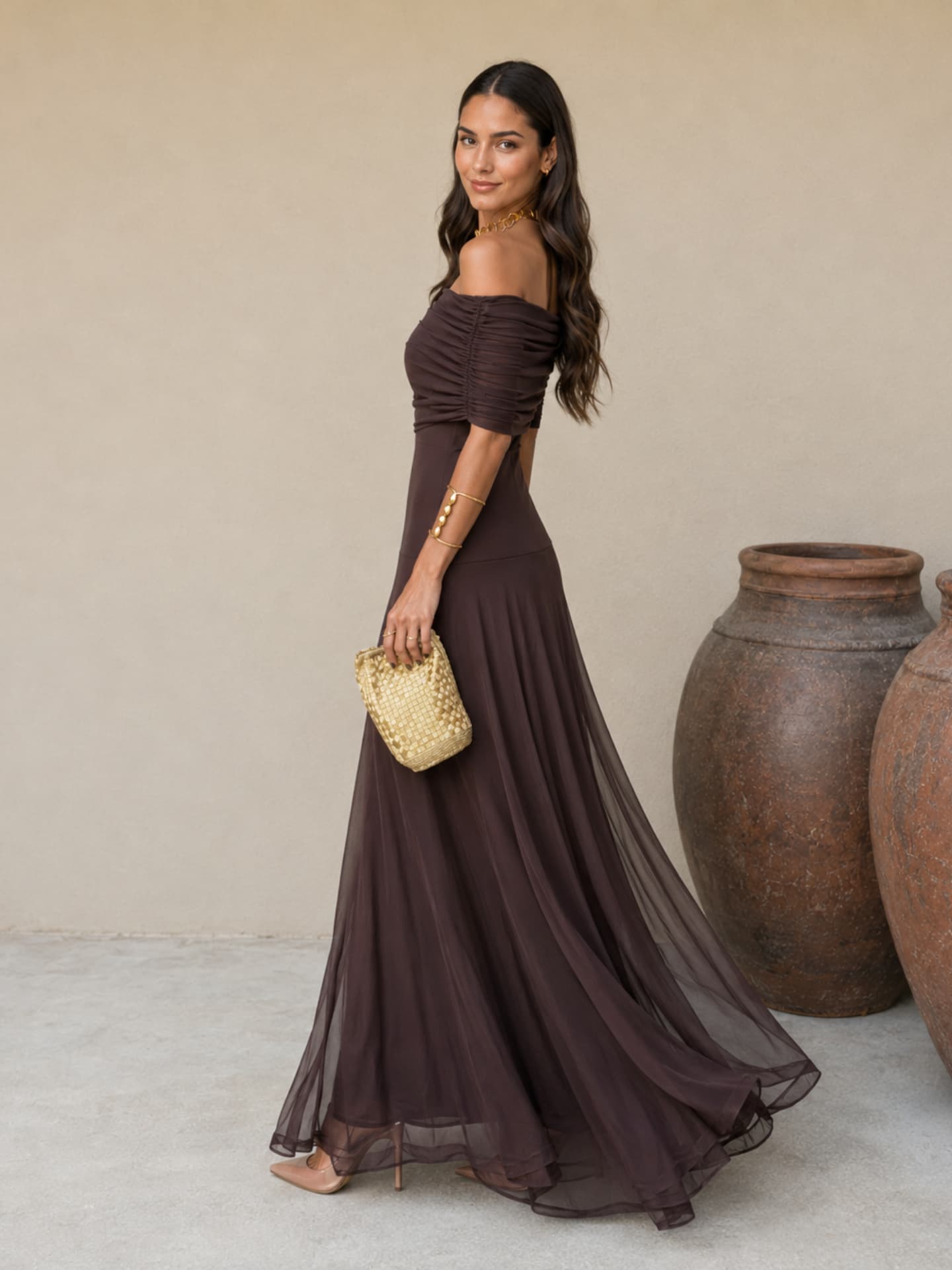 Abito Toledo in marrone
