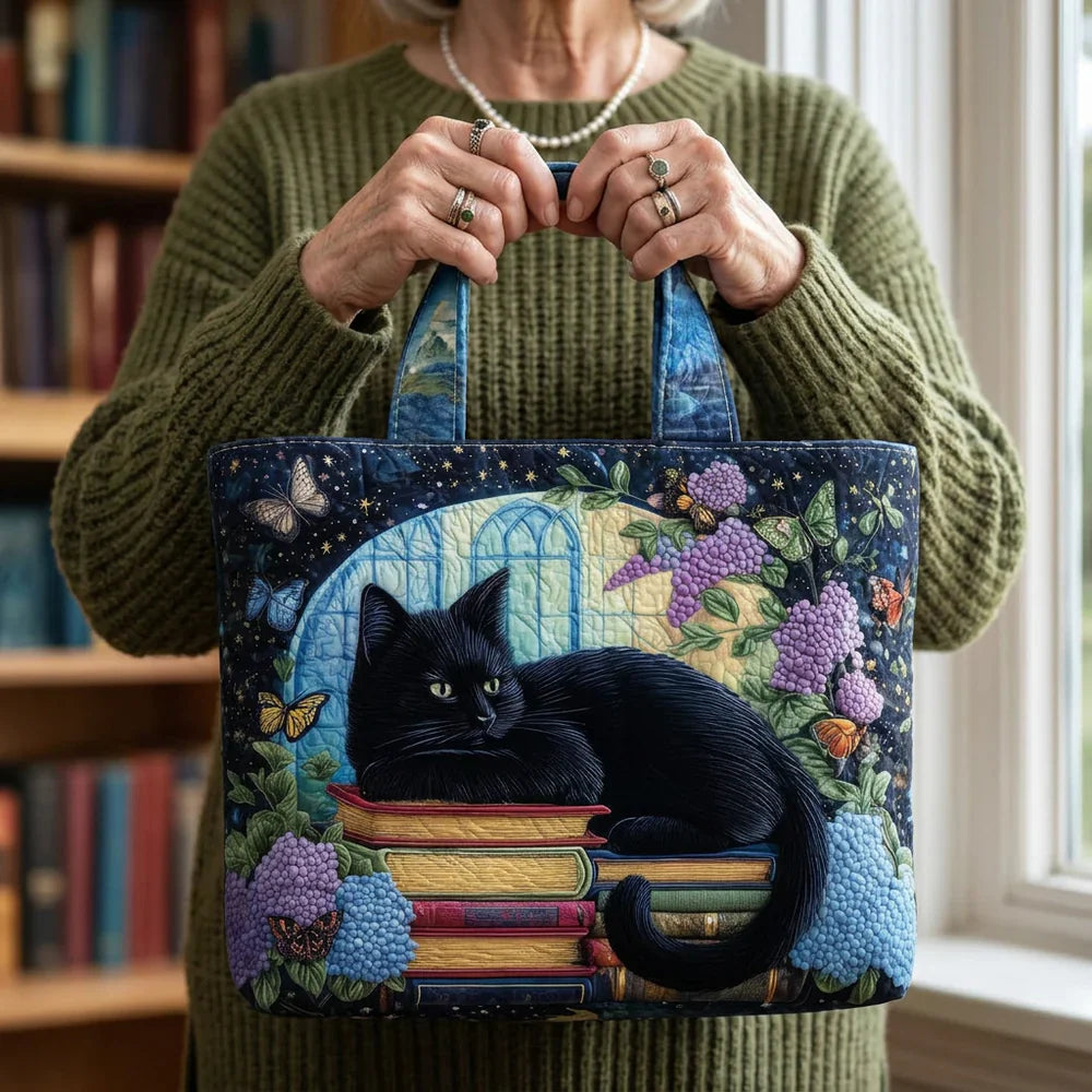Borsa Artigianale - Gatto Nero sui Libri